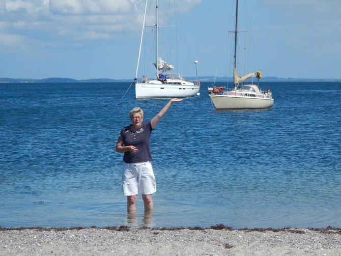 Nicht Her-, nein Fraukules- Strand und Ankerbucht Nakkeodde/Avernakø