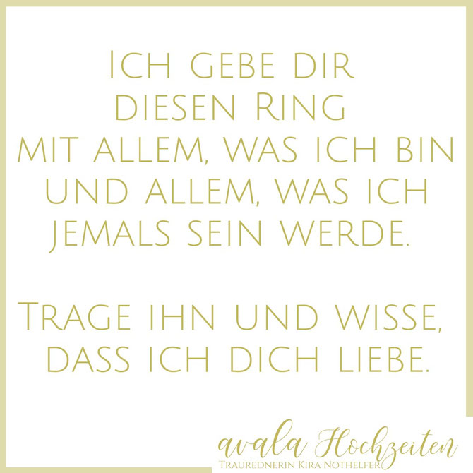 Sag ich was? Worte zum Ringtausch Trauredner Berlin