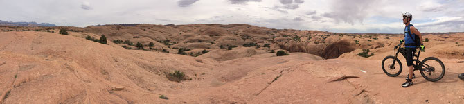 Adi auf dem Slick Rock Trail in Moab