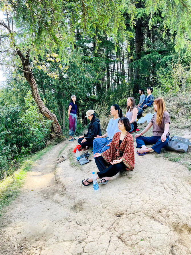 Meditation at the Himalayas