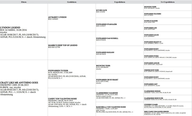 draft of i-Pedigree ... to be completed