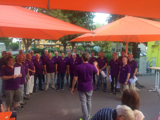 Auftritt beim Sommerfest in Rettigheim