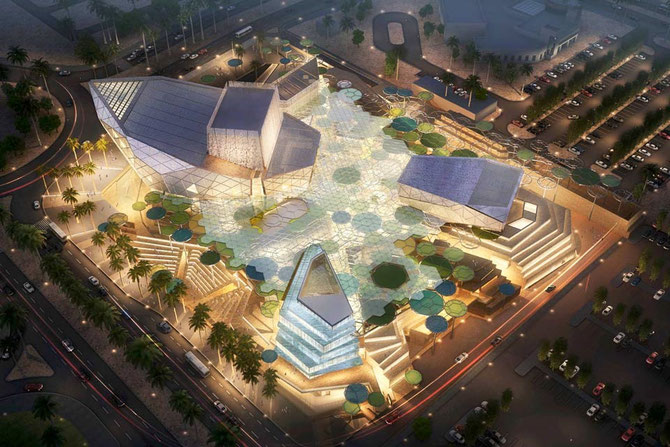 SABAH AL HAMAD CITY. CENTRE CULTUREL. 55.000m2. COÛT : US$ 87,5 millions