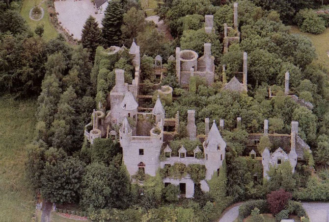 LES RUINES DE BUCHANAN CASTLE DE NOS JOURS. GLASGOW, STIRLING G 63 OHX. ROYAUME-UNI.