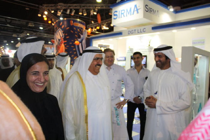 2012. AVEC S.EXC. SHEIKH HAMDAN BIN RACHID AL MAKTOUM (centre) et M. IBRAHIM  BIN SHAHEEN