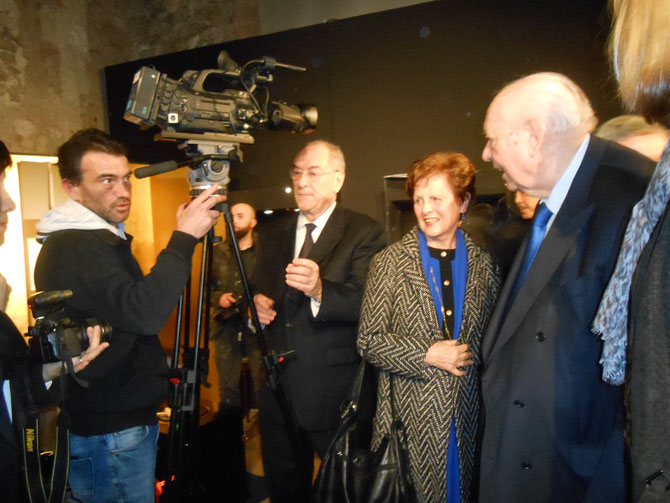 LE SENATEUR MAIRE Jean-Claude GAUDIN et le PRESIDENT DE LA M.A.M.A Jacques ROCCA SERRA.