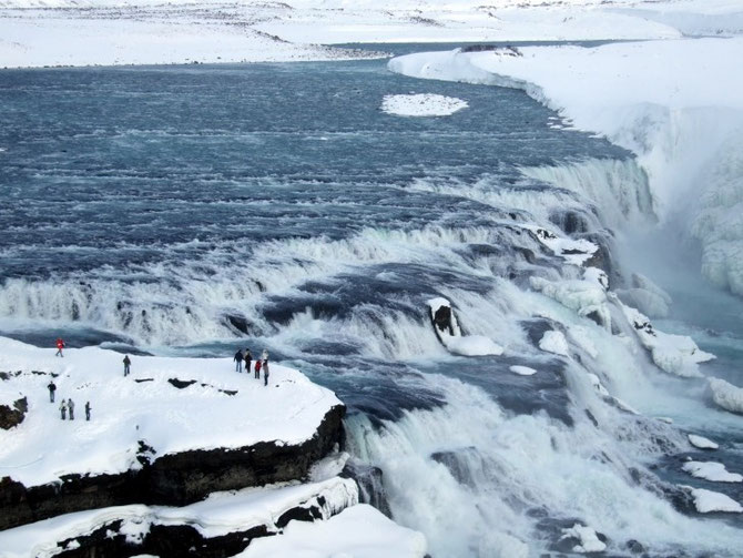 REYKJAVIK. CHUTES DE GULLFOSS