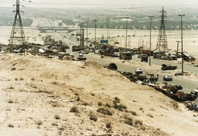 BOMBARDEMENT DE LA ROUTE DE BASSORAH.