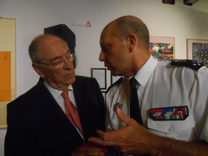 LE PRESIDENT Jacques ROCCA SERRA et LE GENERAL David GALTIER