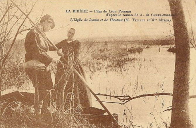 LE FILM REALISE EN 1925 MONTRE LES SUPERBES PAYSAGES DE LA BRIERE et VA à LA RENCONTRE DE L'ÂME BRIERONNE DE L'EPOQUE