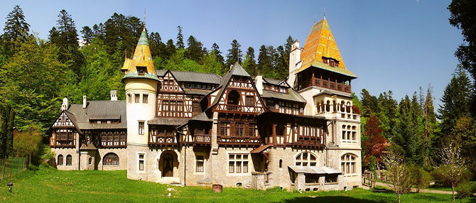 CHÂTEAU PELISOR, DEMEURE DU ROI FERDINAND Ier DE ROUMANIE et DE LA REINE MARIE née DE  SAXE COBOURG GOTHA.  OUVERT AU PUBLIC COMME MUSEE.