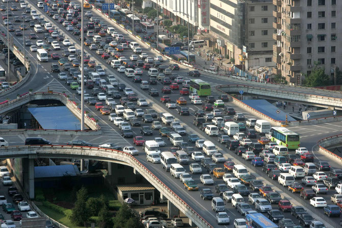 LE TRAFIC à PEKIN.