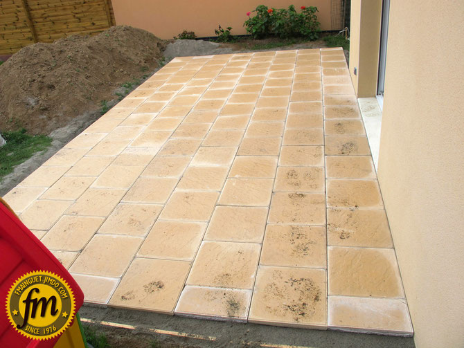 Terrasse en dalles Site de Frédéric Mainguet