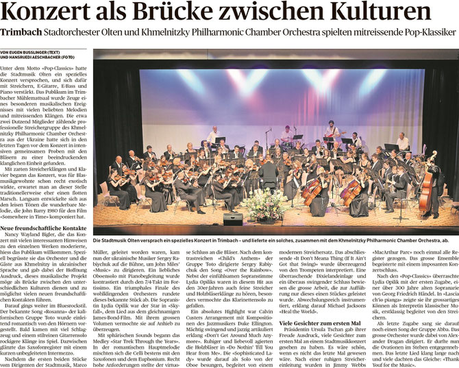 Oltner Tagblatt, 9.06.2015