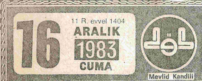 Aus dem türkischen DIYANET-Kalender