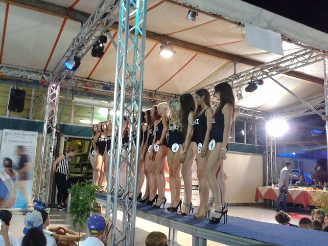 Serata Miss al bar lido Verbano organizzazione Miss lago maggiore 2014