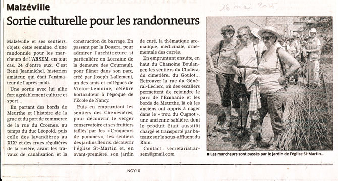 Article ER du 16 mai 2015