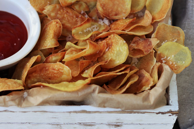 selbstgemachte Kartoffelchips