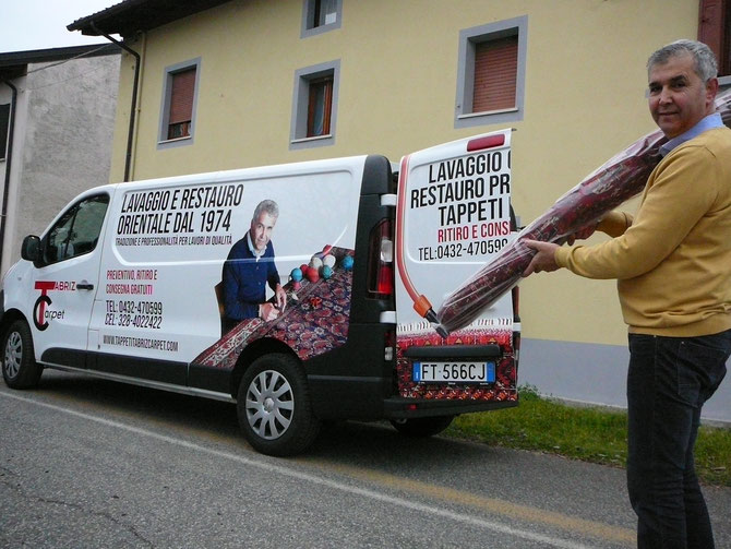 furgone lavaggio tappeti Udine, lavanderia tappeti, tappeti trieste, pulitura tappeti trieste