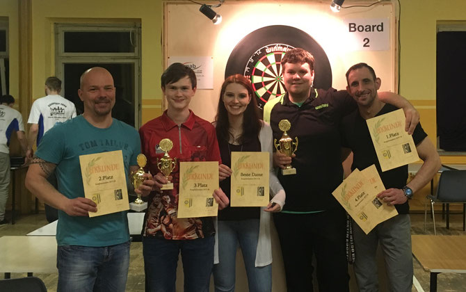 2. Danny Kobus / 3. Niklas Nebel / Beste Dame Saskia Boekhoff / 1. Marcel Herrmann / 4. Alexander Kreis