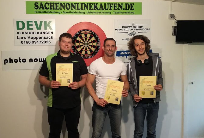 2. Marcel Herrmann / 1. Alexander Kreis / 3. Tim Matzeck