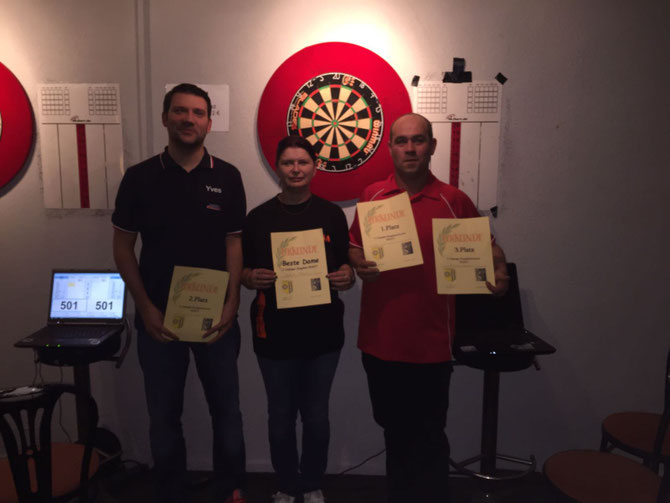 2.Platz Yves Wawrzyniak / Beste Dame Isabelle Krause / 1.Platz Laszlo Közegi / 3.Platz Norman Kiebler