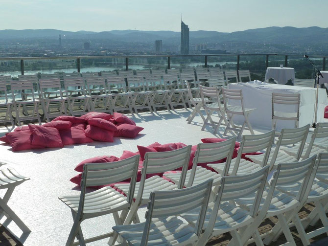 Blick über Wien beim Heiraten!