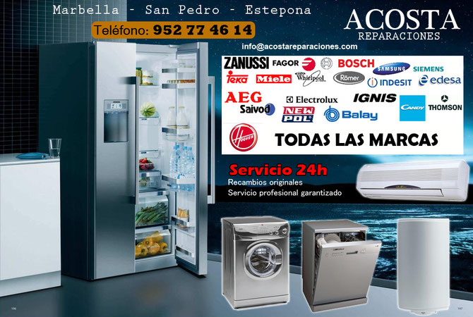 Acosta Reparaciones Servicio técnico y reparación de electrodomésticos en Marbella