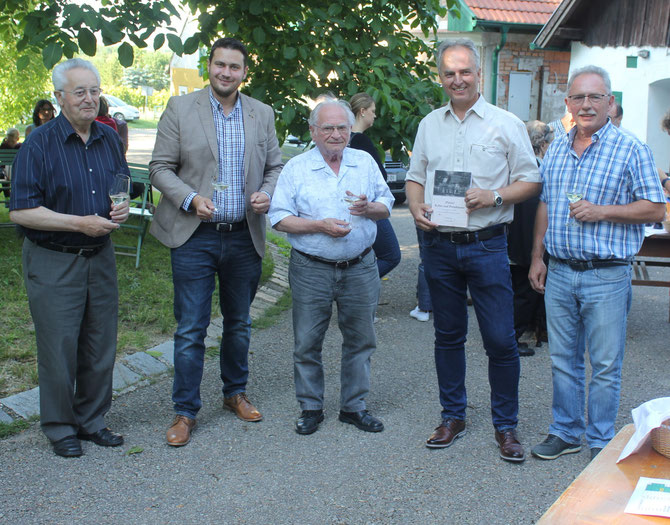 Prälat Franz Mantler, Bürgermeister Markus Baier, Prof. Hermann Jagenteufel, Thomas Soucek, Reinhard Wolf