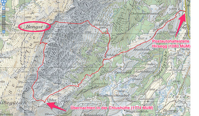 2-Tagestour Chlushütte/Hengst