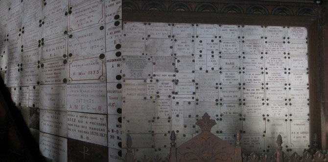 Plaques de remerciement 