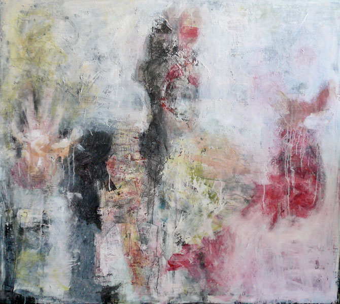 o.T.  ----  2009  ----      120x95  ----     Acryl - Kaltwachs   ----       (Privatbesitz)