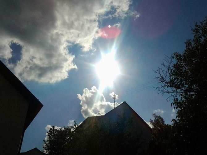 So sieht die Sonne aus, die sich im Mai nicht so häufig zeigte. (28.05.13)