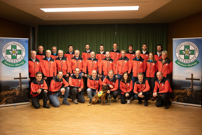 Mannschaft Bergrettung Steinbach-Weyregg Foto 2023