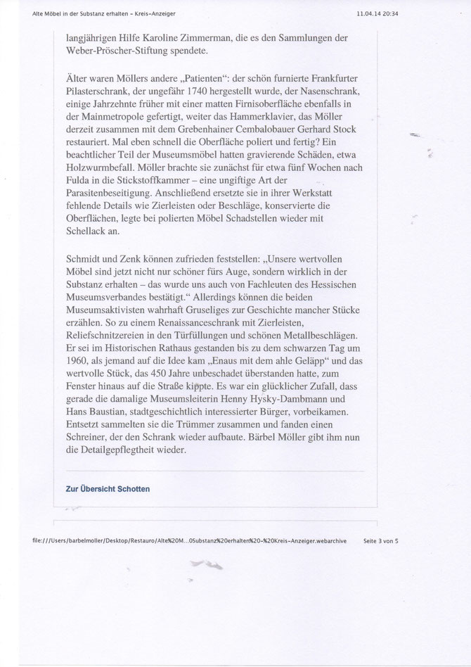 Kreis-Anzeiger Schotten April 2014