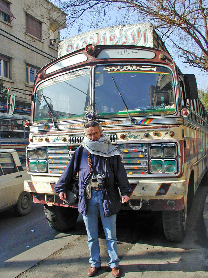 Io e l'autobus a Damasco