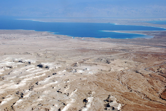 Il Mar Morto visto da Masada