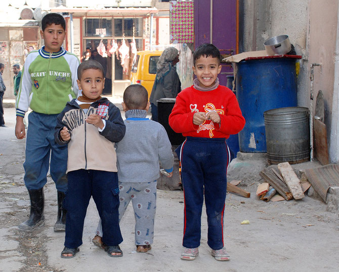 Bambini al campo profughi di Nablus
