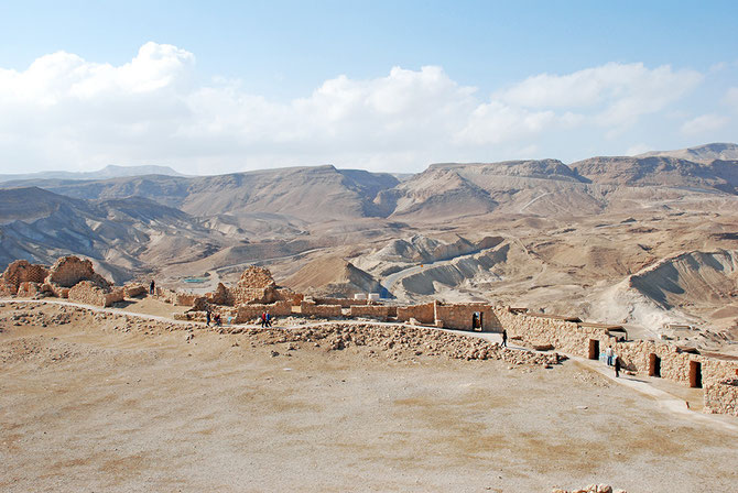 Le rovine di Masada