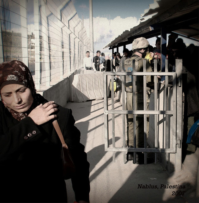 Nablus, Palestina 2007, check poin