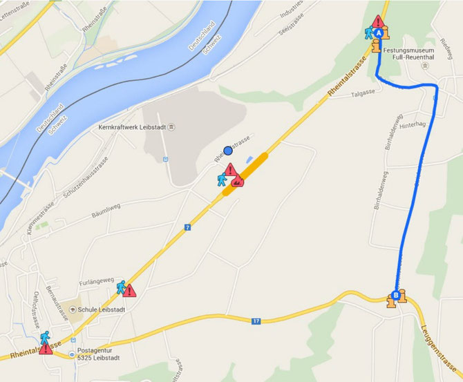 Verkehrs Umleitung