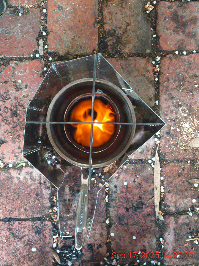 Navigator 'Backup' V2, third prototype, with almost 100% flame cap