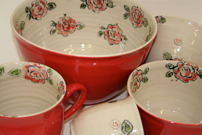 "Grosse Rose" rot