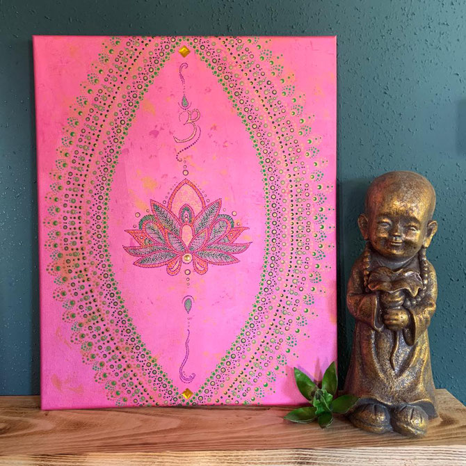 Lotus, Bildgröße 40 x 50 cm 