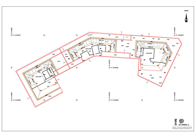 Levantamiento topográfico edificio ubicado en Madrid