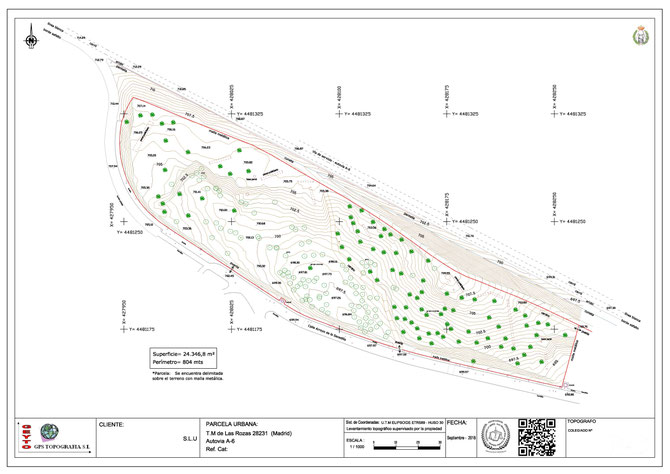Levantamiento topográfico de parcelas en Las Rozas (Madrid)