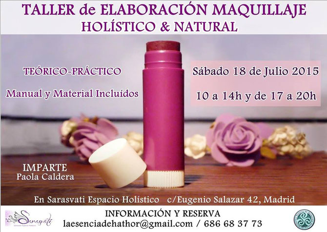 Taller Elaboración Maquillaje Holístico & Natural