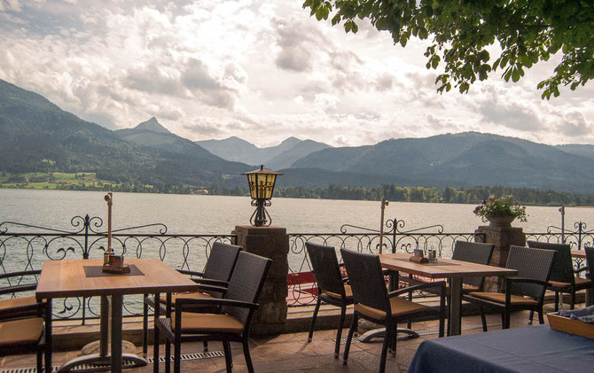 Ausruhen am Wolfgangsee.
