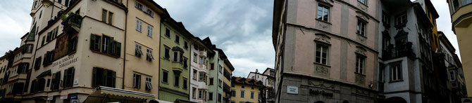 Blick vom Obstplatz in die Franziskanergasse und rechts in die Laubengasse