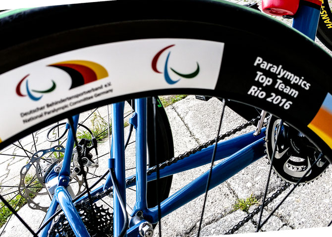 Hans-Peter's gebrandetes Radsport-Dreirad